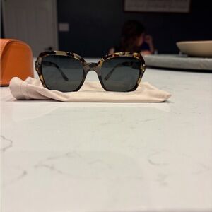 Tory Burch Tortoise Sunglasses with Black Lenses